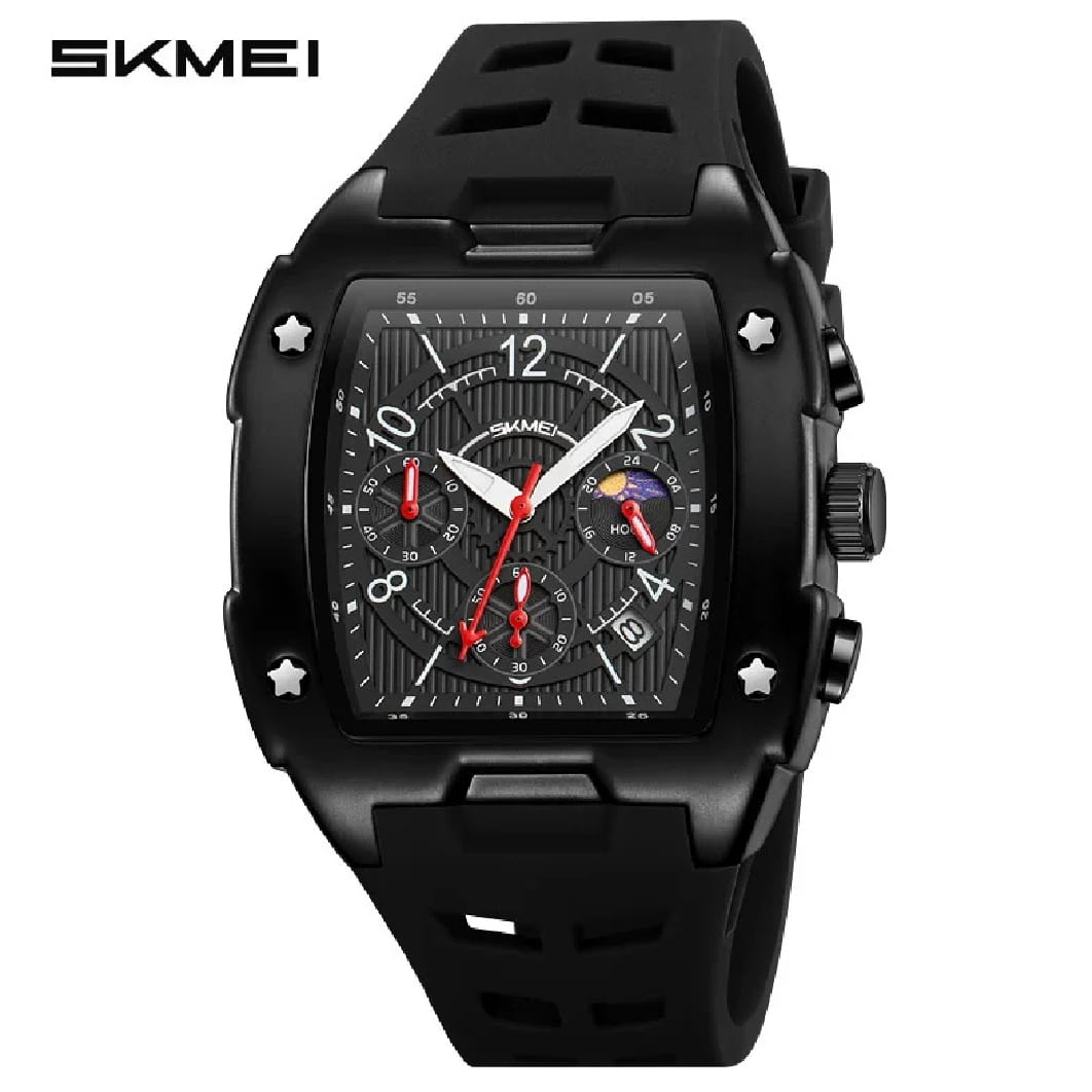 SKMIE Men's Multifunctional Sports Silicone Watch