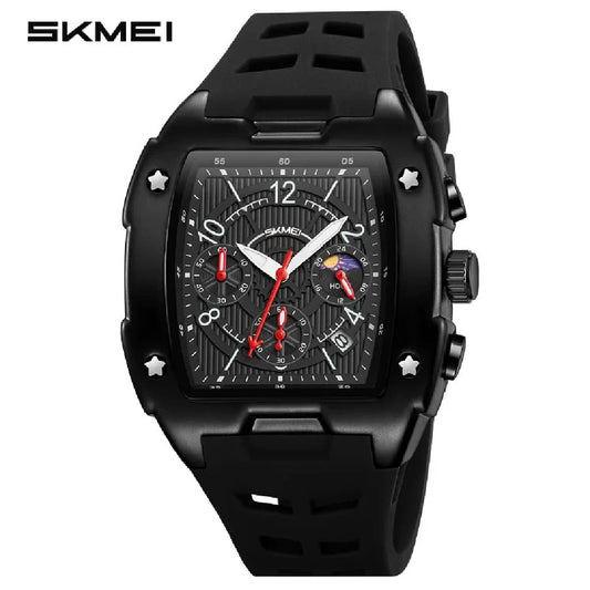 SKMIE Men's Multifunctional Sports Silicone Watch
