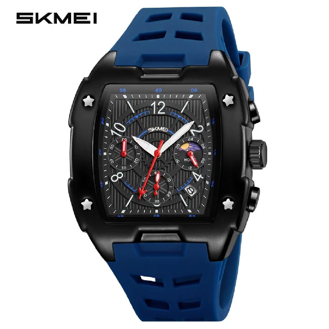 SKMIE Men's Multifunctional Sports Silicone Watch